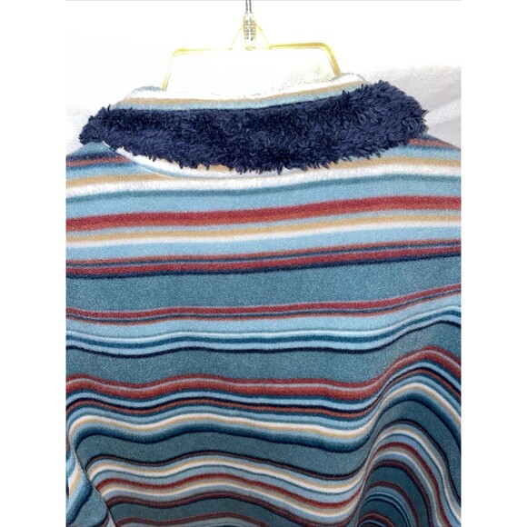 Bit & Bridle Women’s Casual Sweater Size Large Blue Striped Western Rodeo Cowboy - Picture 9 of 12